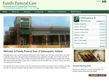 Tablet Screenshot of familyfuneralcareindy.com